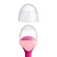 توری میوه خوری سیلیکونی رنگ سرخابی-صورتی بون Boon