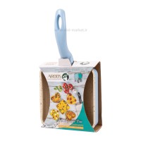 تابه چدن گرانیت مربع رنگ آبی عروس Aroos