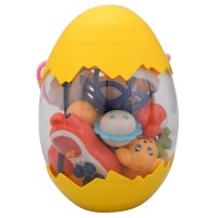 پک جغجغه طرح تخم مرغي رنگ زرد