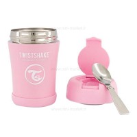 فلاسک غذا +6 ماه تویست شیک Twistshake صورتی