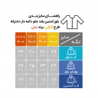 آستین بلند جلو باز طرح لاولی نیلی Nili
