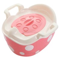 توالت آموزشی طرح خالدار رنگ صورتی