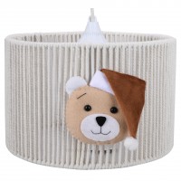 لوستر طرح تدی رنگ کرم ایسیزIsiz