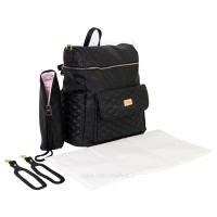 کوله پشتی و ساک لوازم نوزاد رنگ مشکی M&y مدل 7040