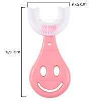 مسواک چرخشی U رنگ صورتی برند خارجی