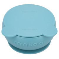 کاسه درب دار سیلیکونی رنگ سبز مینیک اوی اوی Minik Oioi