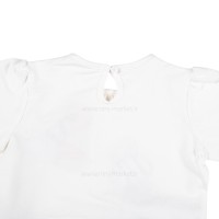 بلوز شلوار طرح زنبور و گل رنگ سفيد رابو Raboo