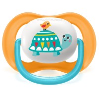 پستانک تکی الترا ایر 18-6 ماه طرح لاکپشت نارنجی اونت Avent (فاقد جعبه)