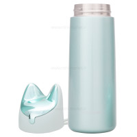 فلاسک آب استيل طرح گربه رنگ آبی هلو دریم Hello dream