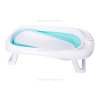 وان حمام آکاردئونی یا تاشو رنگ سبزآبی رووکو Rovco