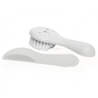 ست شانه و برس رنگ طوسی سواوینکس Suavinex