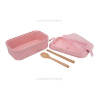 ظرف غذا ارگانیک 800 میل صورتی لانچ باکس Lunch Box