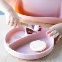 ست ظرف غذا تمام سیلیکونی 3 تکه رنگ زرد مینیک اوی‌اوی Minik OiOi