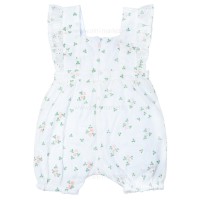 رامپر دخترانه طرح گلبرگ رنگ سفید پاپو papo