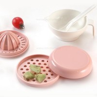 ست غذاساز دستی 7 تکه رنگ صورتی رووکو Rovco