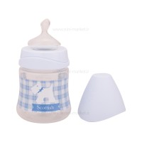 شیشه شیر پیچازی 150 میل طرح سگ رنگ آبی سواوینکس Suavinex