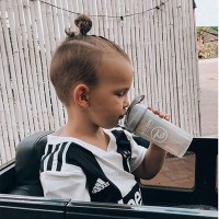 لیوان نی دار 360 ميل 6+ ماه طوسی پاستل تويست شيک Twistshake