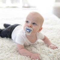 پستانک دو عددی درب دار بادامی نایت 0-6 ماه طرح دار دکتر براون Dr.brown