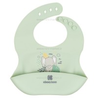 پیشبند سیلیکونی کوچک طرح فیل رنگ سبز کیکابو Kikkaboo