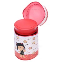 فلاسک غذای 890 میل کیف دار طرح حیوانات خرس قرمز pinkah