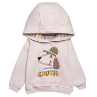 هودی شلوار پسرانه طرح سگ رنگ قهو ه ای پاپو Papo