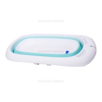 وان حمام آکاردئونی یا تاشو رنگ سبزآبی رووکو Rovco