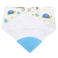 پیشبند دندانگیردار طرح لاک‌پشت بی‌بی فور لایف Baby4Life