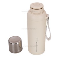 فلاسک آب استیل 600 میل رنگ کرم پینکا Pinkah