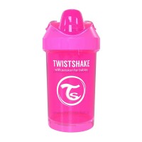 لیوان آبمیوه خوری 300 میل رنگ صورتی تویست شیک Twistshake