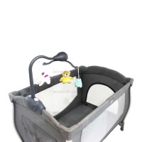 تخت و پارک بیبی فور لایف Baby4life رنگ طوسی مدل P130