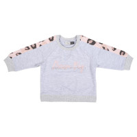 بلوز شلوار دخترانه طرح پلنگی رنگ طوسی صورتی ایندیگو Indigo