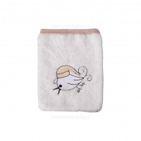 ست حوله 5 تیکه طرح خرس و جوجه رنگ کرمی مادرکر mothercare