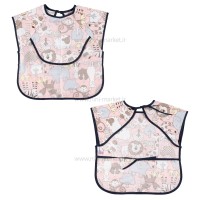 پیشبند غذاخوری جیب دار حیوانات جنگل رنگ صورتی برند خارجی