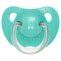 پستانک تکی 6-18 ماه طرح خرس رنگ سبز سواوینکس Suavinex(با جعبه)