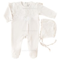 سرویس 13 تیکه طرح آنائل رنگ سفید نیلی