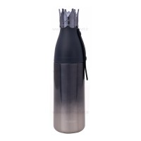 فلاسک آب استیل 350 میل مدل تاج بدون جعبه رنگ سرمه ای هلو دریم Hello Dream