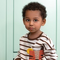 بلوز شلوار طرح ببر رنگ قهوه ای ایندیگو Indigo