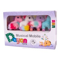 آویز تخت موزیکال طرح یونیکورن رنگی دایان تویز Dayan Toys
