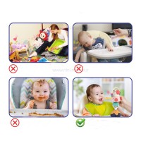 جغجغه صندلی غذا طرح اسب آبی چسبان هولی تویز Hola toys