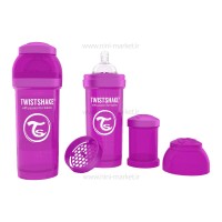شیرخوری نوزاد طلقی 260 میل بنفش تویست شیک Twistshake