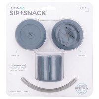 لیوان دو کاره سیلیکونی رنگ سرمه ای مینیک اوی اوی Minik Oioi