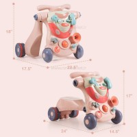 واکر مدل موتور سه کاره رنگ صورتي JIn shang lu