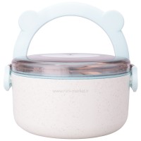 ظرف غذا گیاهی طرح خرسی رنگ آبی برند خارجی