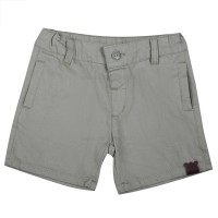 شورت کتان اسپرت طرح خرس رنگ سبز پاپو papo