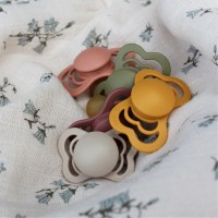 پستانک تکي بادامي سيليکوني 6 - 18 ماه سبز بیبز BIBS (بدون جعبه)