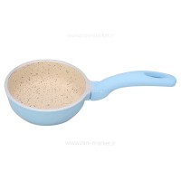 تابه چدن گرانیت گرد سایز 12 رنگ آبی عروس