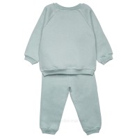 بلوز شلوار اسپرت طرح خرس رنگ سبز پاپو Papo