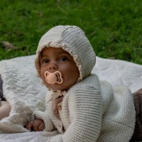 پستانک تکي بادامي لاتکس 6 - 18 ماه کرمي بیبز BIBS (بدون جعبه)