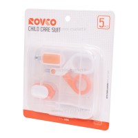 ست بهداشتی 5 تکه رنگ نارنجی رووکو Rovco