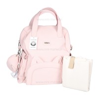 ساک لوازم کوله ای طرح گربه رنگ صورتی فندی Fendi